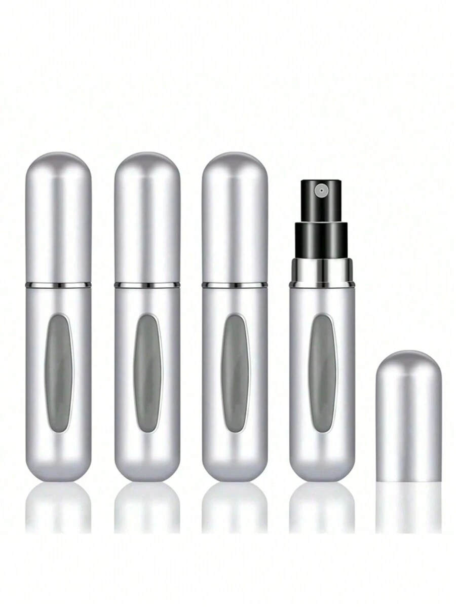 1/3/4 件可再填充香水喷雾瓶，便携式迷你独立香水瓶，旅行随身喷雾容器 5ml