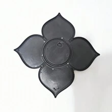 1 pezzo Specchio da parete a forma di quadrifoglio in plastica, decorazione artistica moderna da parete, decorazione per la casa adatta per soggiorno, camera da letto, bagno, senza elettricità necessaria, regalo per Natale e Ringraziamento