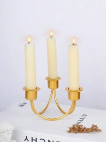1PC Metal Iron Art Spray Candlestick Fashionable and Creative Nordic Wedding Party Candlelight Dinner Props Household Candlestick Decoration - Gold - View 14