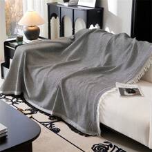 1-Pack Sofa Cover/Wrapper, Solid Color Non-Slip Sofa Cover, Living Room Furniture Decorative Tapestry, Knitted Universal Home Furnishings, Sofa Cover, Full Coverage Fabric, Yarn, Camping Blanket, Sofa Cushion Cover, All-Season Sofa Cover, Nordic Style Sofa Cover, Full Coverage Sofa Cushion Cover, - Multicolor - View 7