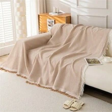 1-Pack Sofa Cover/Wrapper, Solid Color Non-Slip Sofa Cover, Living Room Furniture Decorative Tapestry, Knitted Universal Home Furnishings, Sofa Cover, Full Coverage Fabric, Yarn, Camping Blanket, Sofa Cushion Cover, All-Season Sofa Cover, Nordic Style Sofa Cover, Full Coverage Sofa Cushion Cover, - Multicolor - View 8