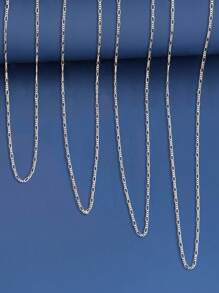 FOREVER QUEEN 925 Sterling Silver Italian Solid Figaro Link Chain Necklace Comes With A Gift Box For Men & Women