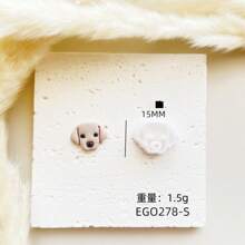 Dog Puppy Cute Animal Combination Mold Polymer Clay Cutter Stereo Dog Diy Earrings Pendant Jewelry Pottery Tools