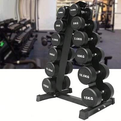 A-Rahmen Hantelständer Nur Ständer, 6-Tier Stahl Gewicht Kurzhantel Rack für Hanteln, Gewicht Halter Rack für Home Gym
