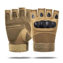 1 Pair Men's Half Finger Tactical Gloves: Ideal For Outdoor Sports, Hunting, Airsoft, And Motorcycle Riding