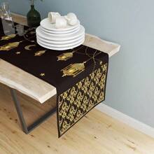 1 件 13 X 71 英寸桌旗，带月亮图案的桌旗，装饰性桌旗 - 彩色 - 查看 7