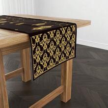 1 件 13 X 71 英寸桌旗，带月亮图案的桌旗，装饰性桌旗 - 彩色 - 查看 8