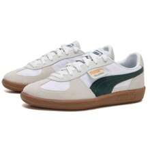 Puma Palermo Summer Nylon 男鞋女鞋 運動鞋休閒鞋低筒時尚德訓鞋潮流情侶板鞋399341-05 - 彪馬白-松木綠-金色 - 查看 3