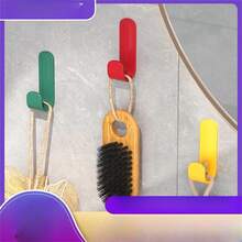 24pcs Strong Adhesive J-Shape Wall Hooks, No Drilling Required For Hanging, Suitable For Kitchen, Bathroom - Multicolor - View 3