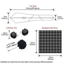 AlanKing 1 件圣诞礼物男士领带时尚设计英伦风格正式商务婚礼领带礼盒装男士领带 - 混色 - 查看 2