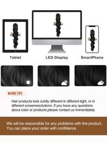 Ponytail Extension, 30" Claw Clip In Ponytail Extensions Long Curly Wavy Ponytail Hair Extension For Women Fluffy Natural Looking Synthetic Hairpiece For Daily And Party Use