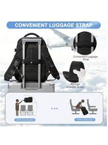 Mochila de viaje para mujeres, aprobada por aerolíneas, mochila deportiva casual impermeable de gran capacidad, ideal para viajes de trabajo, negocios, vacaciones, universidad, exterior, excelente regalo para mamá, papá, hija, amigo, Día de San Valentín, Año Nuevo, con tamaño de cabina de 40x20x25cm - Multicolor - Ver 10