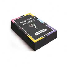 50pcs/Set Card Game For Party, Board Game - "What's The Answer?" Interactive Game For Couples, Friends, Party Supplies, Guessing Game, Couple Game Cards, Portable Cards, Valentine's Day Gifts, Party Entertainment, Perfect Date Night, Family Gathering Entertainment Card Game, Friends Party Card Game, Holiday Entertainment Game, Couples Card Game, Couples Card Game, Couple Cards, Game Day, Holiday Game, Games, Board Game, Card Game