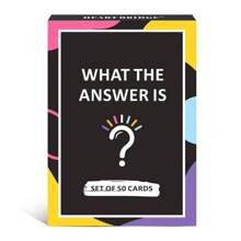 50pcs/Set Card Game For Party, Board Game - "What's The Answer?" Interactive Game For Couples, Friends, Party Supplies, Guessing Game, Couple Game Cards, Portable Cards, Valentine's Day Gifts, Party Entertainment, Perfect Date Night, Family Gathering Entertainment Card Game, Friends Party Card Game, Holiday Entertainment Game, Couples Card Game, Couples Card Game, Couple Cards, Game Day, Holiday Game, Games, Board Game, Card Game