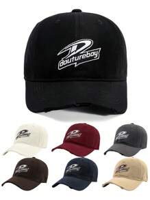 1 件男女通用棒球帽、刺绣太阳帽、嘻哈帽，适合户外旅行、通勤、街头穿着 - 棒球帽 - 查看 1