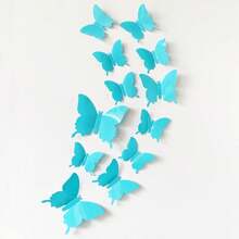 12 Pcs Cute Butterfly Wall Decor , Girls Room Wall Decals, PVC Material Aesthetic Butterflies Stickers For Nursery Decorations, Baby Toddler Room Decor For Girls - Multicolor - View 14