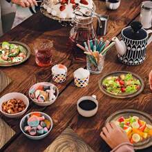 10pcs-Suitable For 10 Guests Vintage Woodgrain Party Disposable Paper Plates Vintage Woodgrain Party Tableware Disposable Round Dinner Plates Tableware Holiday Celebration Birthday Party Banquet Tea Party Wedding Exquisite Craftsmanship Fashionable Collocation