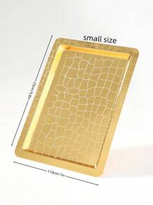 ALAMAMARA 1 件式铁艺金银托盘，带激光雕刻图案的香炉，适用于家庭、办公室、客厅、厨房、宴会、斋月、开斋节、春季 - 彩色 - 查看 5