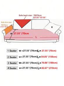 1pc Embroidered Holland Velvet Sofa Cover, Countryside Style Sofa Cushion, Four Seasons Universal Dust & Scratch Proof Sofa Slipcover