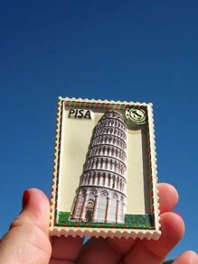 1pc 3D City Landscape Embossed Magnetic Fridge Sticker, Creative 3D Italy Travel Souvenir Magnetic Sticker, Creative Gift Souvenir Home Decor Craft Festival Gift Magnet - Multicolor - View 11