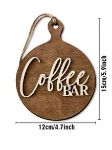 1 Pc Đồ trang trí bàn bằng gỗ 3D mộc mạc cho quán cà phê Biển báo pha cà phê Trang trí khay nhiều tầng mộc mạc cho quán cà phê Trang trí bàn bếp tại nhà, Trang trí nhà cửa, Trang trí phòng, Trang trí tường - Nhiều màu - Xem 7