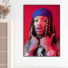 1 pezzo di poster e quadro d'arte da parete, senza cornice, con stampa e dipinto famoso di rapper, adatto per camere da letto e soggiorni di stile pop - Multicolore - Visualizzare 9