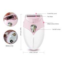 TOUCHBeauty 脱毛器、电动剃须刀脱毛器、脱毛设备、无痛脱毛，随时随地让肌肤光滑，女士比基尼剃须刀、女士体毛修剪器、脱毛器，女士脱毛器，由 2 节 AAA 电池供电（不含电池） - 粉色 - 查看 12