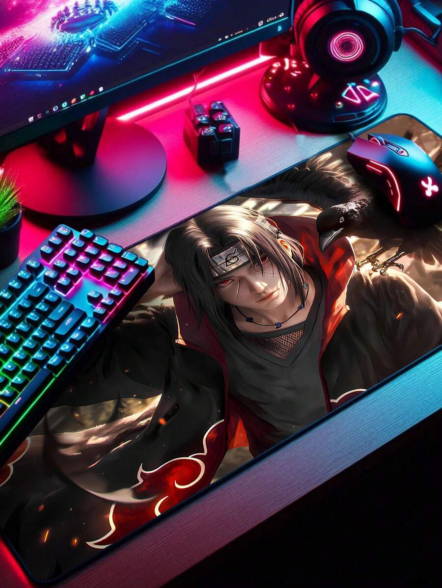 Gaming Mouse Pad For Desktop With Stitched Edge And Various Anime AI Prints - Bàn di chuột 4585 - Xem 1