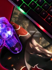 Gaming Mouse Pad For Desktop With Stitched Edge And Various Anime AI Prints - Bàn di chuột 4585 - Xem 3