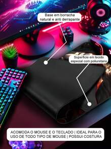 Gaming Mouse Pad For Desktop With Stitched Edge And Various Anime AI Prints - Bàn di chuột 4585 - Xem 4