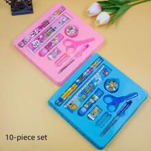 Cartoon Stationery Gift Set, 9pcs Children Creative School Supplies Learning Gift (Packaging Color Random) - Multicolor - View 12
