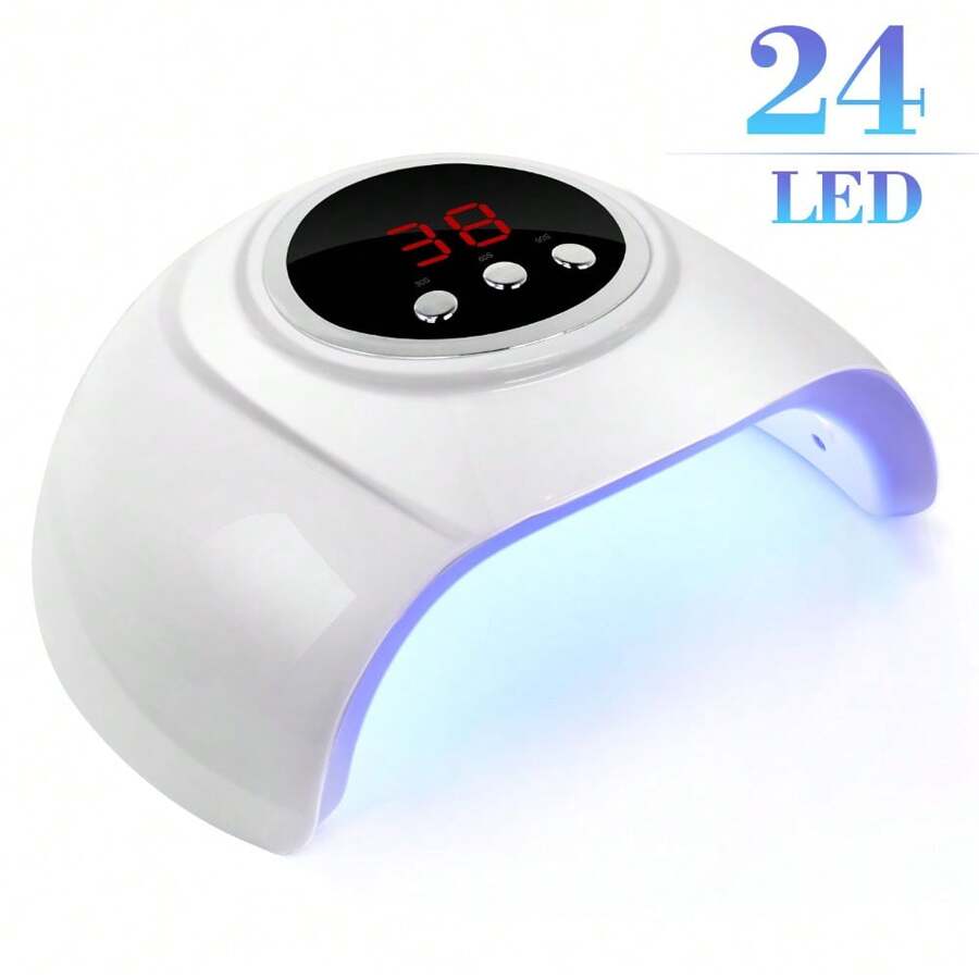 Trocknet Normaler Nagellack Unter Led Lampe Schneller Professioneller 24 LED Gel Nageltrockner mit 3 Zeiteinstellungen