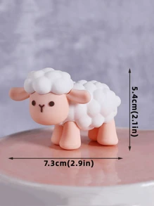 1/4 件可爱动物、栅栏、树蛋糕装饰烘焙配件，创意 DIY 装饰适用于生日派对、节日庆典、丰收节