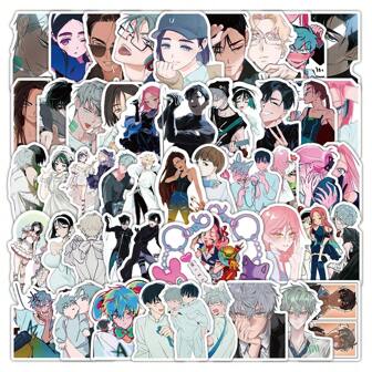 50pcs Asymmetric Shaped Stage Stickers PVC Cartoon Waterproof Graffiti Stickers For Office Supplies, Phone, Water Cup, Motorcycle Helmet, Computer, Guitar, Household,School Supplies,Back To School