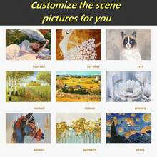 个性定制纯手绘油画，包含肖像画、真人写实画、婚纱照、宠物特写、风景画、静物画 - 彩色 - 查看 5