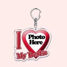 Customized Text Key Chain - "I Love My Boyfriend/Girlfriend", Wife, Hot Mom, Dad, King, Queen, Idol, Baby, Family, Gift,Customized Keychains & Accessories,Street Casual Chic - Multicolor - View 38