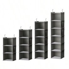 Suport pentru dulap suspendat și raft de depozitare, dulap suspendat pliabil, dulap și RV agățat dormitor, organizator, depozitare acasă, pentru tricouri albe femei, pantaloni negri femei, haine de iarnă pentru doamne, rochie, haine de iarnă pentru doamne, rochii de femei elegante, cămașă albă pentru doamne, mânecă lungă, rochie albă pentru femei, primăvară, rochie pentru femei, primăvară Depozitare haine, minimaliste, topuri de vară - Multicolor - Vizualizare 2