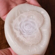 DIY Handmade Heart-Shaped Rose Scented Plaster Silicone Mold, Multi-Purpose - White - View 5
