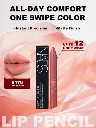 NARS Powermatte 唇線筆 #170 Take Me Home (玫瑰棕) 2.4g/0.08oz - | 高顯色啞光配方 | 持久長達 12 小時 | 塗抹順滑，精準勾勒唇形 | 打造豐滿立體唇部
