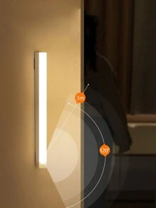 1pc Under Cabinet Light, Wireless Motion Sensor LED Light Bar, LED Long Sense Light, Rechargeable Magnetic Night Light, For Corridor Kitchen Cabinet Stairs Hallway Wardrobe Home Room Decoration