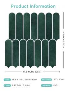 Commomy 1/10/20pcs Matte Self Adhesive Wall Tiles, Peel And Stick Tiles Backsplash, 3D Tile Stickers For Bathroom, 3D Wall Panels Indoor, Kitchen Decor, Modern Room Decor - Multicolor - View 5