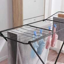 Tendedero Domestic Telescopic 170x105cm, Containing 20 Clips, Operating Quickly And Freely In 24/48 Hours - 黑色 - 查看 4