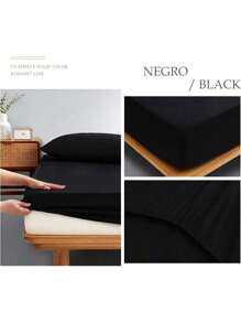 Sabana Bajera Ajustable De 50% Algodón 50% Poliéster Extra Suaves With Bolsillos Profundos Y Ajuste Fácil - người da đen sâu sắc - Xem 4