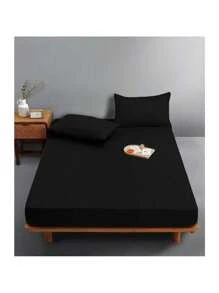 Sabana Bajera Ajustable De 50% Algodón 50% Poliéster Extra Suaves With Bolsillos Profundos Y Ajuste Fácil - người da đen sâu sắc - Xem 3