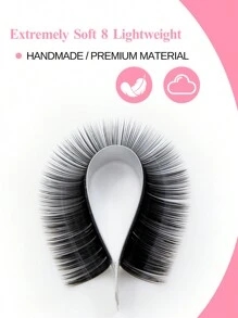 ARTSTAR Row12 Curvature C Lông mi giả màu đen 0,07 mm Mascara hàng dày Lông mi mềm Lông mi ghép Lông mi nhỏ mềm mại Chiều dài 8-20 mm Ngày Giáng sinh - C - Xem 6