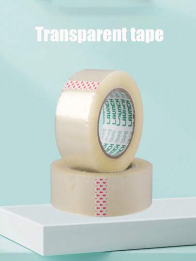 14 Stücke/1 Stück multifunktionale praktische Versiegelungsbox, transparentes Band mit hoher Viskosität, das nicht leicht bricht, Kurier-Verpackungs-Logistik-Umschlag, 4,2 cm breite Rolle, Vielseitig einsetzbares Packband für verschiedene Orte, Umzugsverpackung, Schulbüroband