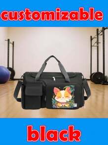 Customized Name & Graphic Fitness Bag, DIY Pattern Gym Storage Bag, Suitable For Men & Women - Sport Duffel Bag With Shoe Compartment, Wet & Dry Separation, Adjustable Shoulder Strap, Large Capacity Lightweight Foldable Bag, Perfect Birthday Gift For Fitness, Hiking, Training - Washable,All-Purpose,Large Capacity,Versatile,Multifunction,Colorful,Cute,Adorable,Contracted,Funny,Kawaii,Y2K,Minimalist,Commuting,Business Casual,Basics,Custom,Personalized,Unique,Customized,Ideal Gifts For Him,Ideal Gifts For Her,Her,Family,Friends,Girlfriend,For Anniversaries,For Birthdays,For Holiday/ Vacation,For Outdoors/Outings/Travel/Hiking/Stadium/Sports/Climbing,For Business/Commute/Work/Office
