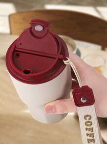 Stainless Steel Insulated Coffee Mug With Carrying Strap, Portable And Fashionable - Multicolor (6-packs) - View 6