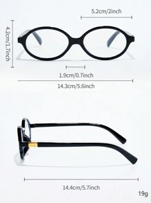 1 pieza/2 piezas/3 piezas Gafas de marco ovalado nuevas de 2025 para hombres, bisagras de metal, clásicas y versátiles, adecuadas para estudiantes, oficina, computadora, uso de teléfono