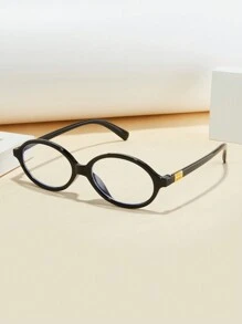 1 pieza/2 piezas/3 piezas Gafas de marco ovalado nuevas de 2025 para hombres, bisagras de metal, clásicas y versátiles, adecuadas para estudiantes, oficina, computadora, uso de teléfono